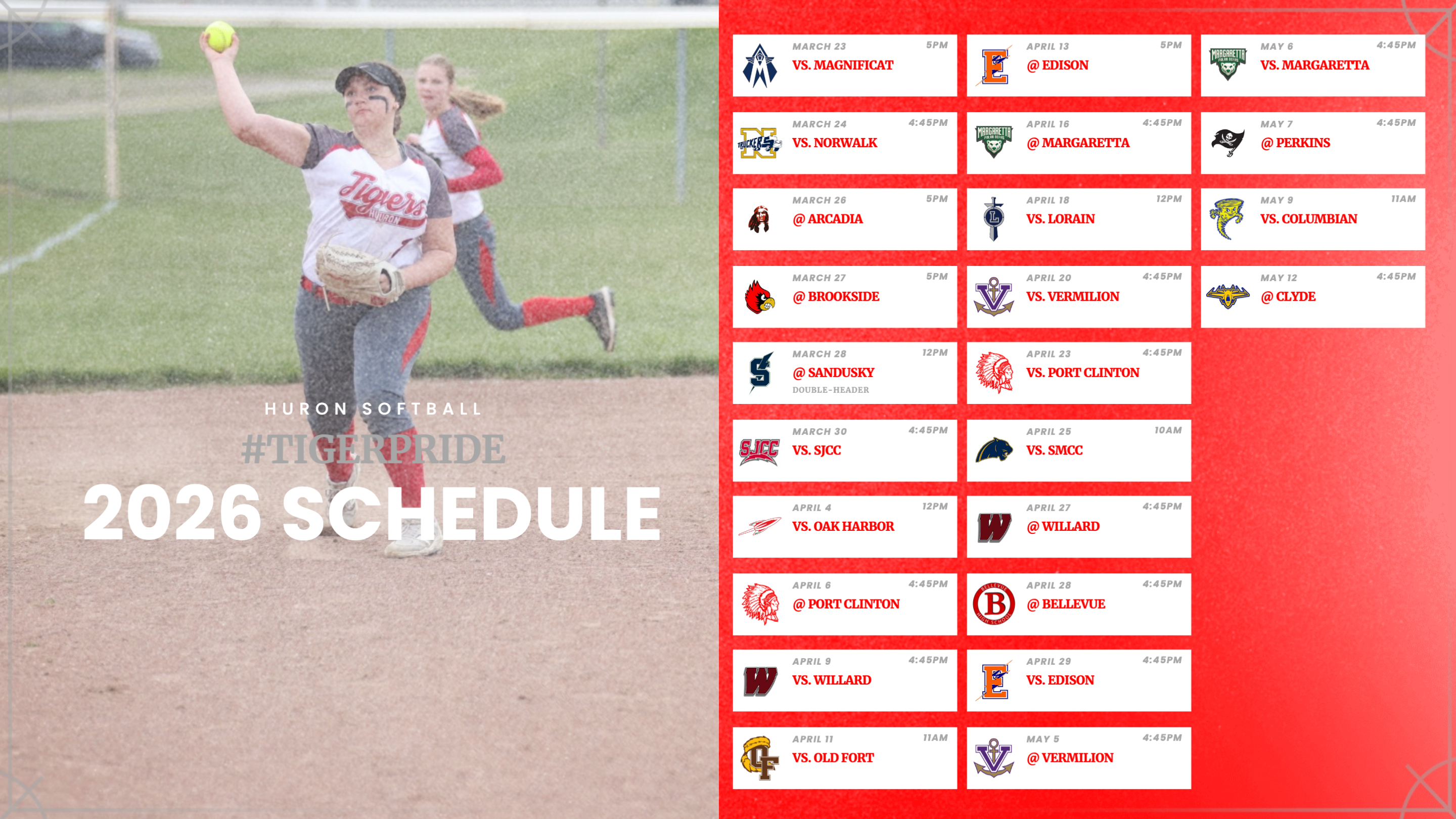 2026 HHS Softball Schedule
